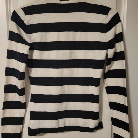 Guess Black and White Striped Sweater - Picture 2 of 3